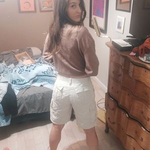 Vintage Polo Jeans Co. Ralph Lauren Cargo Shorts Size 6 Khaki Color